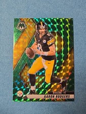 2025 Panini Mosaic #243 Aaron Rodgers Green Mosaic Prizm