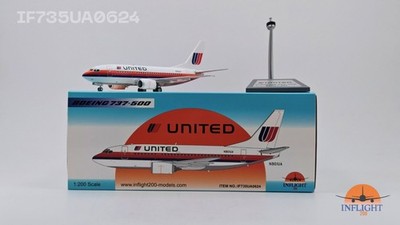 Inflight IF735UA0624 United Airlines Boeing 737-500 N901UA Diecast 1/200 Model