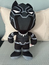 Marvel Black Panther Plush 13  Stuffed Toy Wakanda Superhero Black Gray