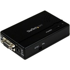 Startech High Resolution Vga To Composite Rca Or S-Video Converter Pc To Tv Vga