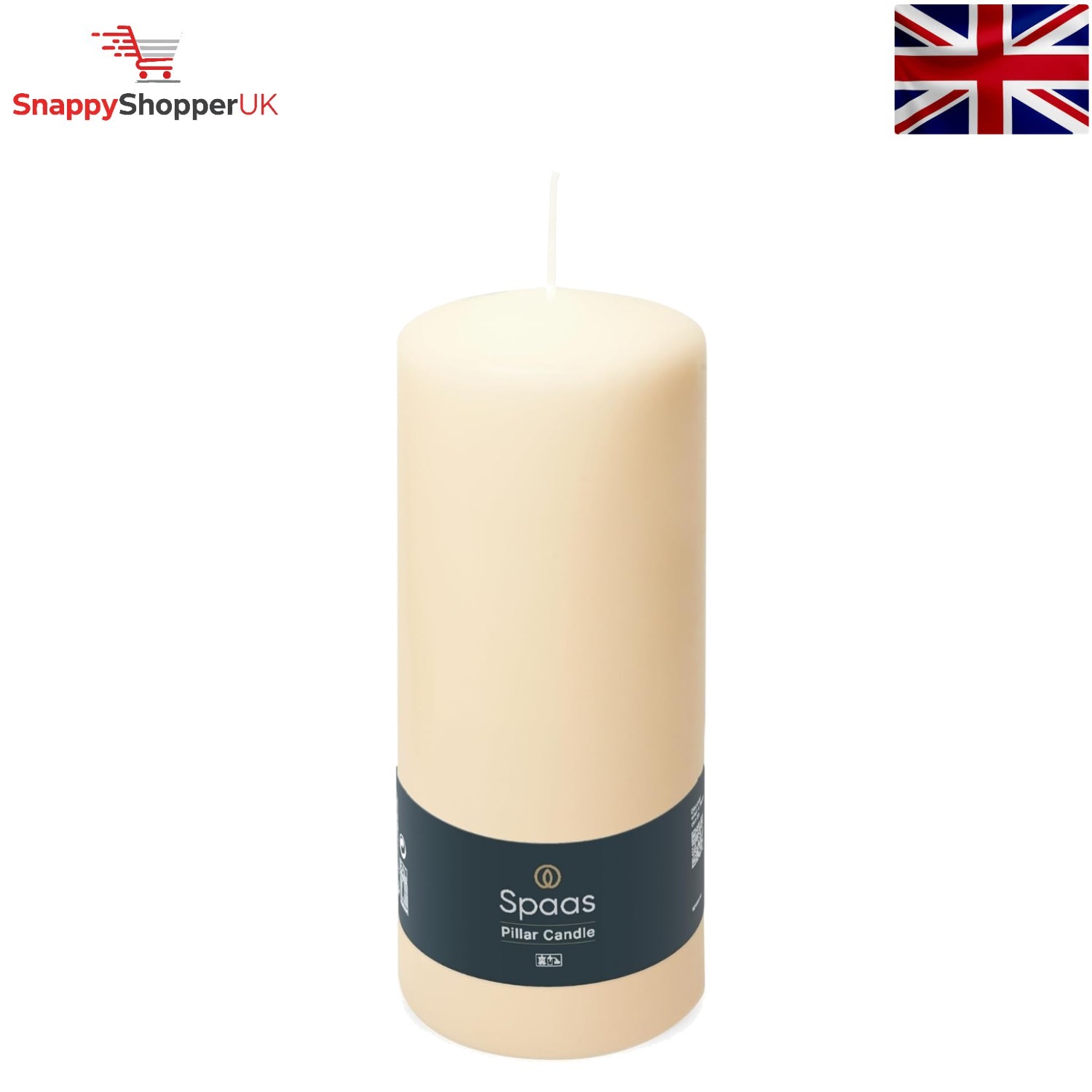 Exquisite Ivory Unscented Pillar Candle - Perfect for Ambiance & Decoration