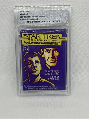1979 Topps Star Trek The Motion Picture Wax Pack Authentic Unopened Encapsulated