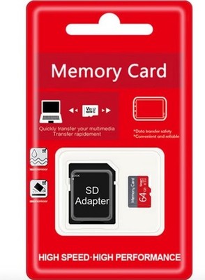 64GB Class 10 UHS-I TF Memory Card with Adapter - Ultra High Speed Storage Solut