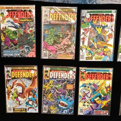 25 Marvel The Defenders Bronze Age Comic Lot Hulk Sub-Mariner Doctor Strange...