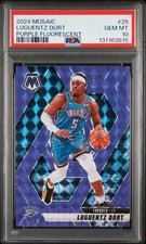 2024 PANINI MOSAIC PURPLE FLUORESCENT #25 LUGUENTZ DORT 158/249 PSA 10