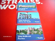 Thalia GESCHENKKARTEN   ANSEHEN UND LESEN;    tausche auch, oder Ankauf  1))