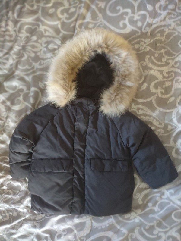 Zara Fleece Parka 12-18 Months VG Pre-owned Condition 