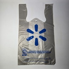 Walmart Plastic Grocery Shopping Bags 11x14 Choose Number of Bags Crafts Trash