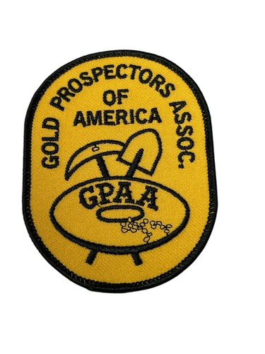 Vtg Unused GPAA GOLD PROSPECTORS OF AMERICA ASSOCIATION Cloth Patch 