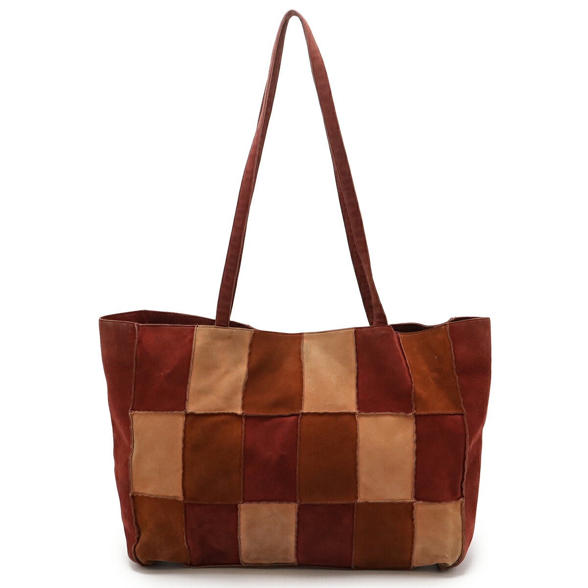 Chanel Suede Patchwork Tote Bag Women Multicolor One Size