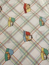 Garfield Vintage Twin Bed Sheet Set Flat Fitted Pillowcase Set USA Vintage 1978