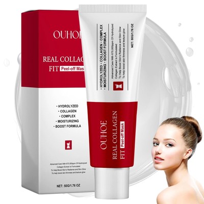 Peel Off Collagen Wrapping Mask,Real Deep Face Mask 50ml 1.69 fl.oz... 