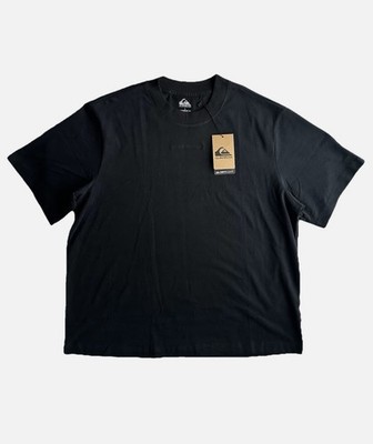Quicksilver Surf Oversized Black Logo Shirt Surfer Skater Size Medium