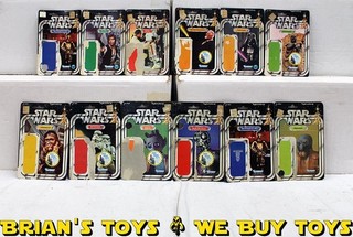 Vintage Star Wars Loose Lot of 11 Card Backs:12 Backs 20 Backs & 21 Backs NR!