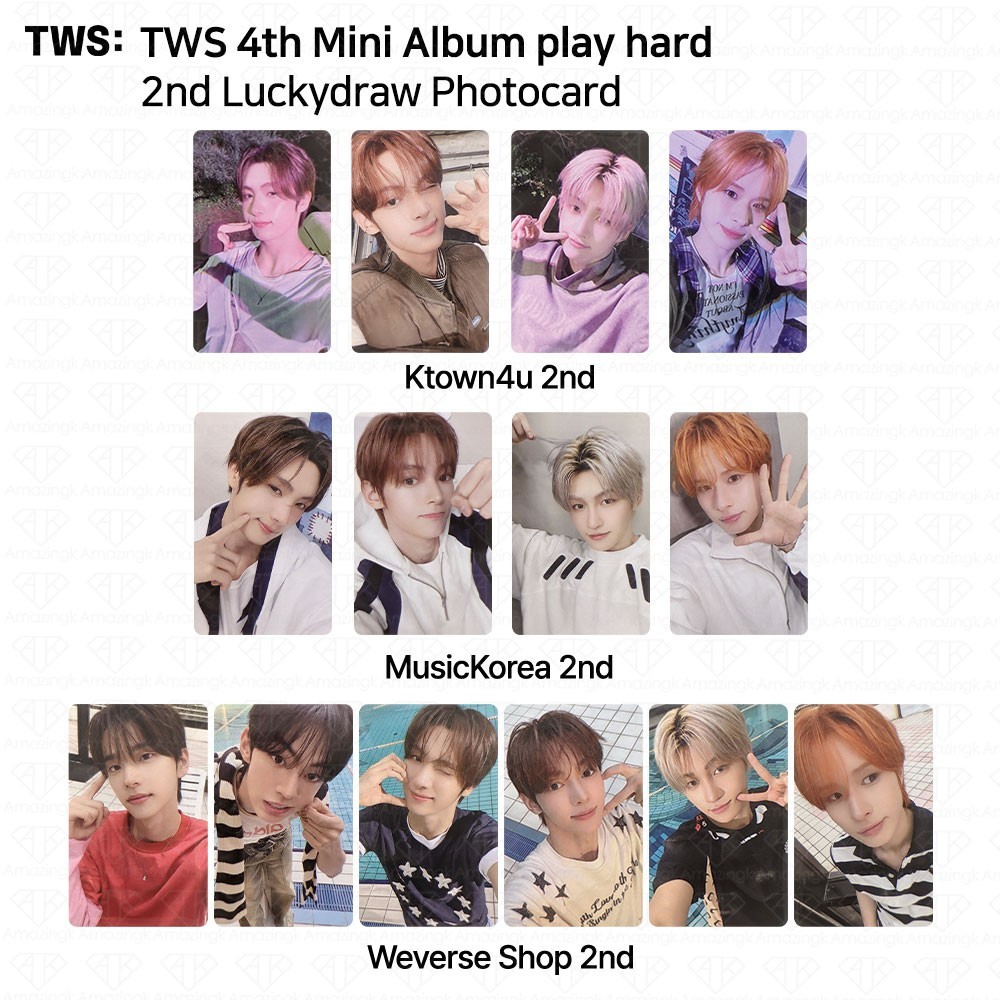 TWS シニュ トレカ play hard Ktown4u MusicKorea TWS 4th Mini Album Play Hard Ktown4u Musickorea Weverse 2nd