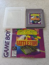 1996 Nintendo Gameboy Battlezone / Super Breakout DMG-ABSE-USA W/ CASE & MANUAL
