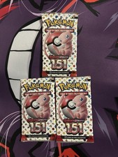 3x BUSTE BUSTINE PACCHETTI Pokemon Scarlatto e Violetto MEW 151 - ITA Sigillati