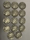 1936 Buffalo Nickel Lot Of (14) Full Date