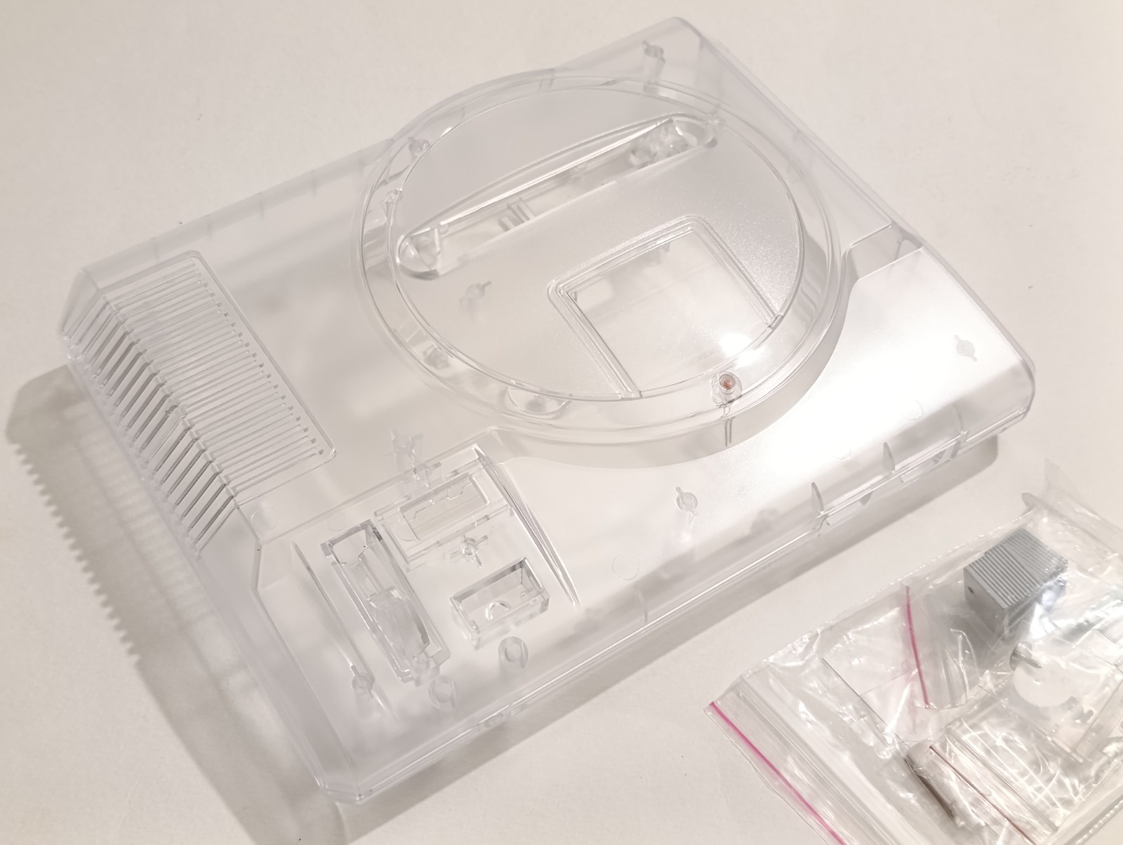 ✨ Mega Drive Clear Transparent Shell Rare Model 1 Coque Transparente HAA-2510 ✨
