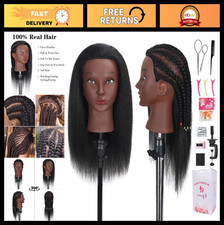 Realistic Mannequin Head with 100% Human Hair...