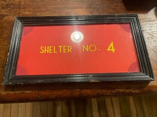 Rockville MD Court Cold War Atomic Nuclear Bomb Fallout Shelter Sign Framed