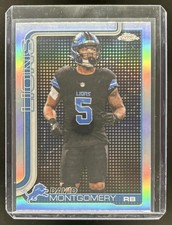 2025 Topps Chrome David Montgomery Lightboard Logo Variation #103 Lions