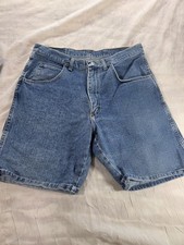 Vintage Wrangler Denim Shorts Mens 34 Blue Medium Wash Made In USA