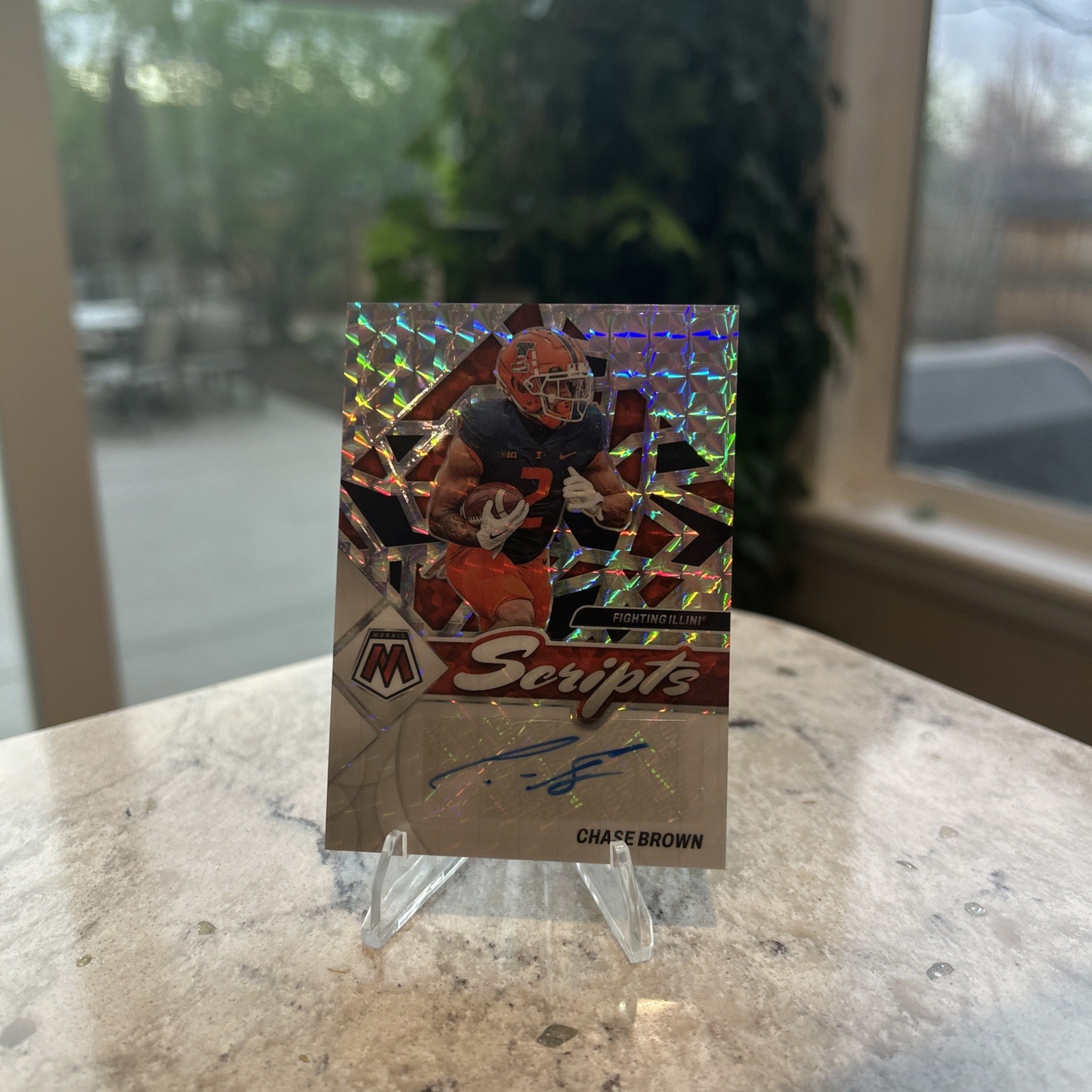 Chase Brown Panini Mosaic Draft Picks Scripts #SMCBR Base