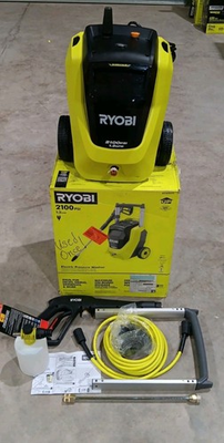 #ad RYOBI 2100 PSI 1.2 GPM Electric Cold Water Pressure Washer RY142012 Used Once $149.99