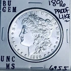 1896 BU GEM MORGAN SILVER DOLLAR UNC MS+++ U.S. MINT RARE COIN 6955