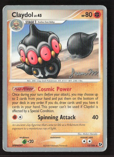 Claydol 15/106 Rare Great Encounters 2009 Champs Pokemon Lightly Played