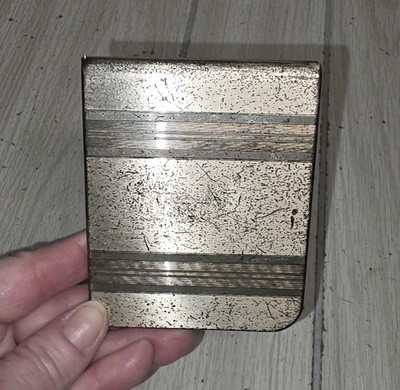 elgin american sterling silver cigarette case Vintage AM MFG Co. Art Deco Elgin American Mfg