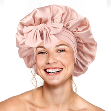 Silk Bonnet for Sleeping Women Double Layer Satin Bonnet Hair Bonnet