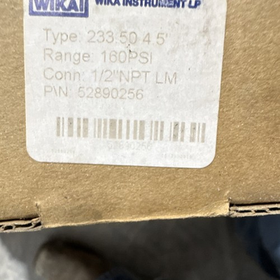 #ad #ad WIKA InSight 5 in 160 psi Pressure Gauge 1 2 in Bottom Mount MPN 52890256 $125.00