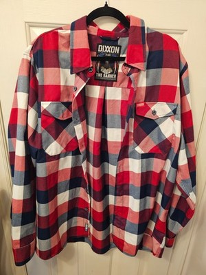Dixxon Flannel Co. The Banner 2XL Men's Red White Blue Plaid