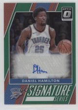 2017 Donruss Optic Signature Series Green Prizm 4/5 Daniel Hamilton #28 Auto 3f2