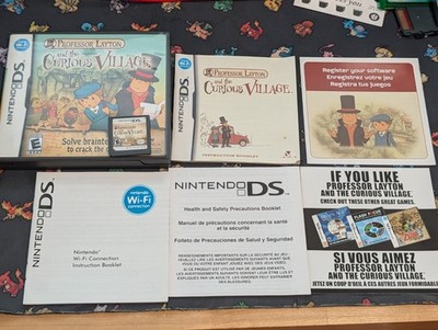 Professor Layton and the Curious Village (Nintendo DS, 2008) CIB+ Tested Working