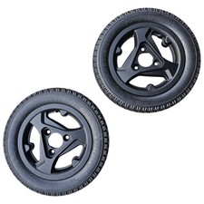 Pair 12.5" FLAT-FREE Drive Wheels Tires for Quantum Edge 3 Stretto Power Chairs