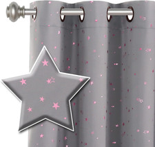 Blackout Star Curtains for Kids Room Boys Girls Twinkle Stars Thermal Insulated