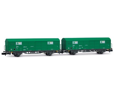 Arnold HN6703 - Güterwagen Set JPD-Wagen TEM RENFE Ep.V 2-teilig - Spur N - NEU