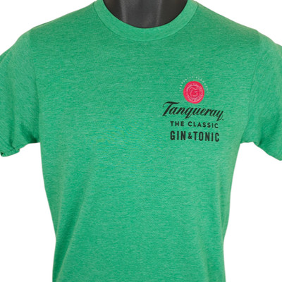 Tanqueray T Shirt Mens Size Small Green Classic Gin & Tonic Liquor Cocktail