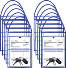 30 Pack 9 x 12Inch Job Ticket Holders Work Order Sleeves Shop Ticket Holders