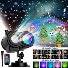 Christmas LED Laser Projector Lights Rotate Projection Lamp Indoor Outdoor Decor