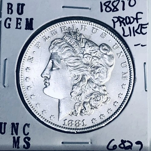 1881 O BU GEM MORGAN SILVER DOLLAR UNC MS+++ U.S. MINT RARE COIN 6829