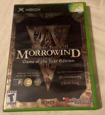 Elder Scrolls III: Morrowind GOTY Edition (Microsoft Xbox 2003) SCRATCHED DISC