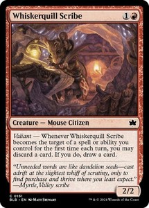Whiskerquill Scribe 161 Foil Common Bloomburrow MTG