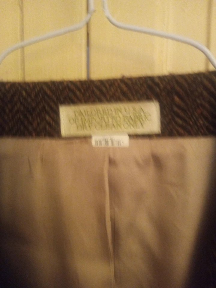 Blazer De Colección Para Hombres 48 Harris Tweed Lana Espiga EE. UU. Orvis LL Bean Professor Foto 4 de 4