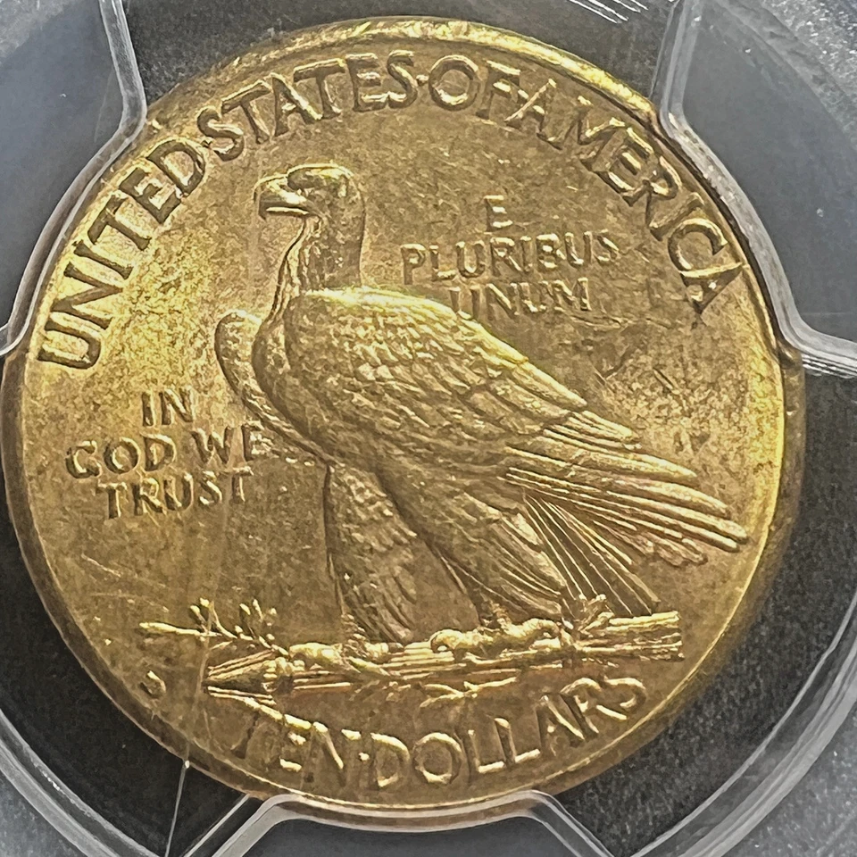 1910-D INDIAN $10 PCGS MS62 ~ Most Beautiful of The Gold Coins! - Image 4 of 4