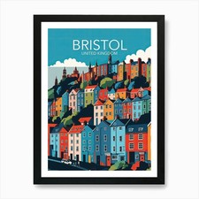 Bristol | Art Print | Modern Poster Framed Wall Art Poster Canvas Print Picture