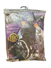 Black Panther Costume Boys Medium 8 Padded Jumpsuit Molded Mask Black Purple New
